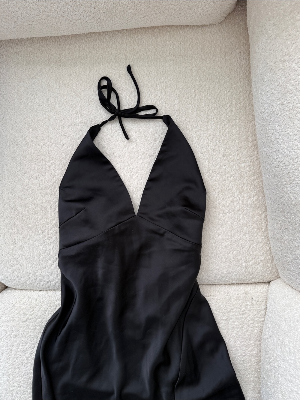 After Six Black Halter V-Neck Maxi Dress